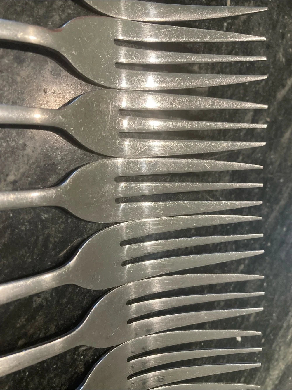 Set of 11 Qualite Royal Bristol Stainless Steel Fork Silver-7.5”-3 Prong